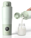 Portable Bottle Warmer for Travel – 3.94” Wide Mouth for Easy Cleanup, Dual Modes for Breast Milk & Water, Precise Temp & Long Battery Life, Ideal Baby Essentials for New Moms & Outdoor Use