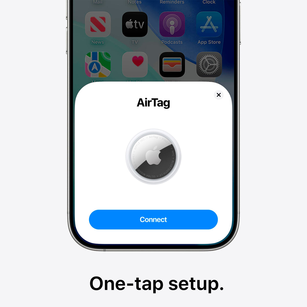 Apple AirTag (2nd Generation): Tracker for Keychain, Wallet, and More; Locator with Sound; Simple One-Tap Setup with iPhone or iPad; Key Finder with up to 1.5X Precision Finding Range