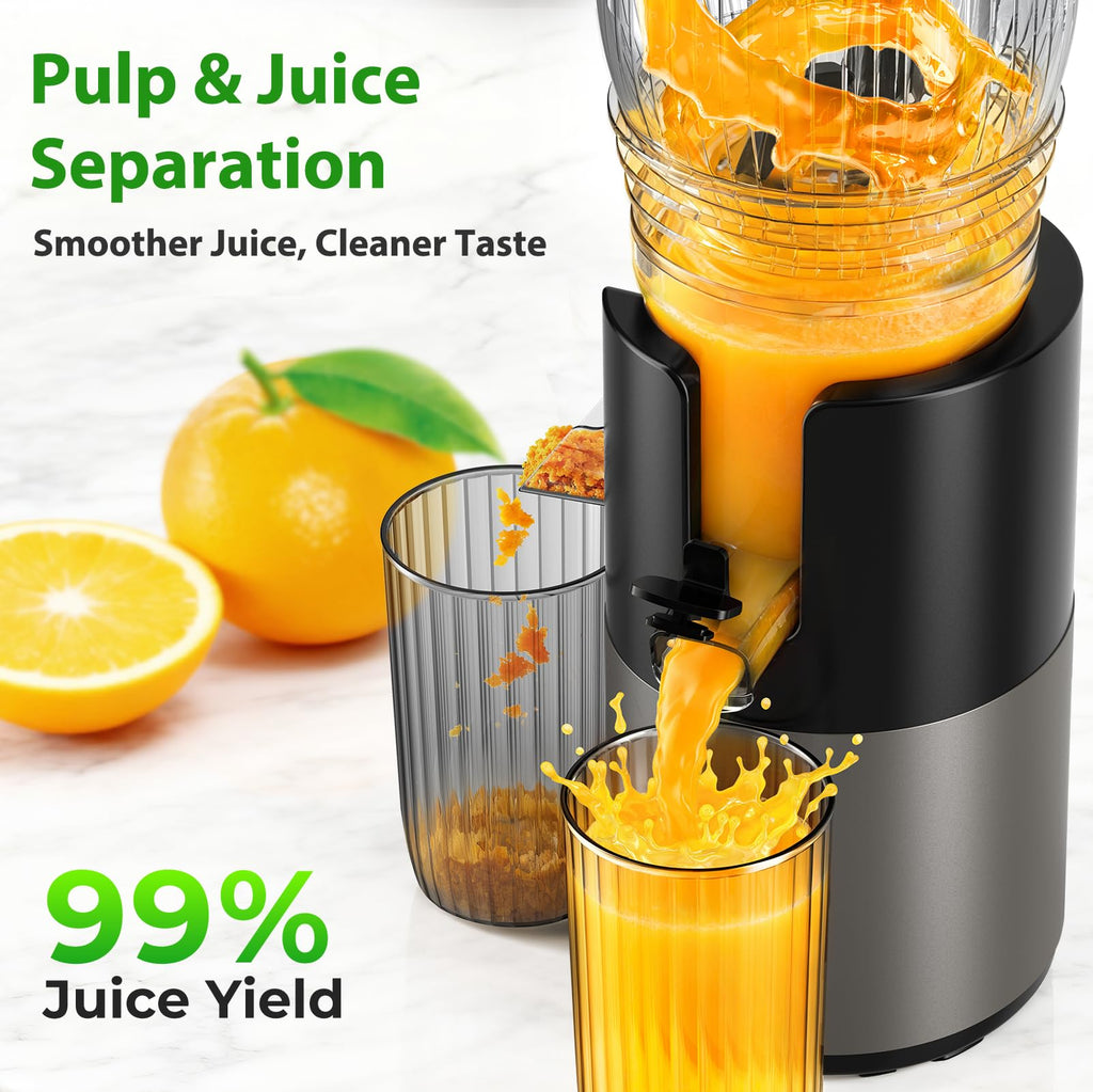 Godspeeds Juicer Machines, 6" Large Feed Chute Cold Press Juicer
