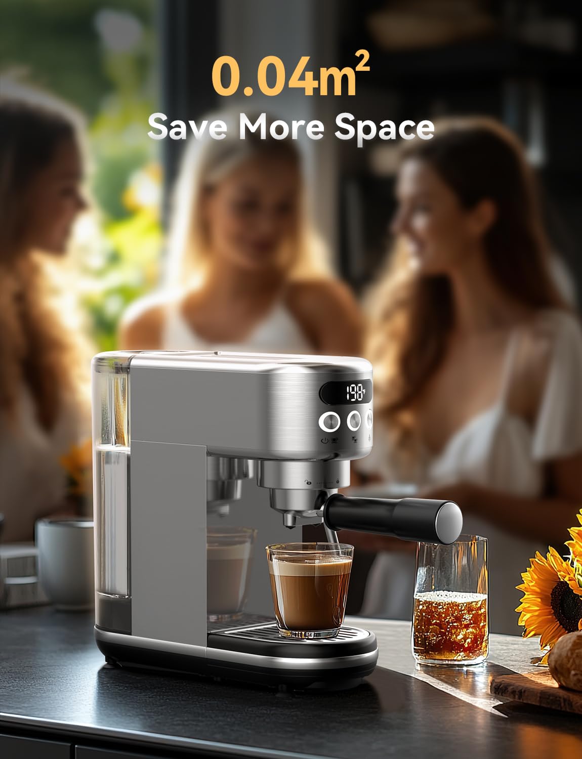 Neretva 20 Bar Espresso Machine Super Compact Espresso Coffee Machine