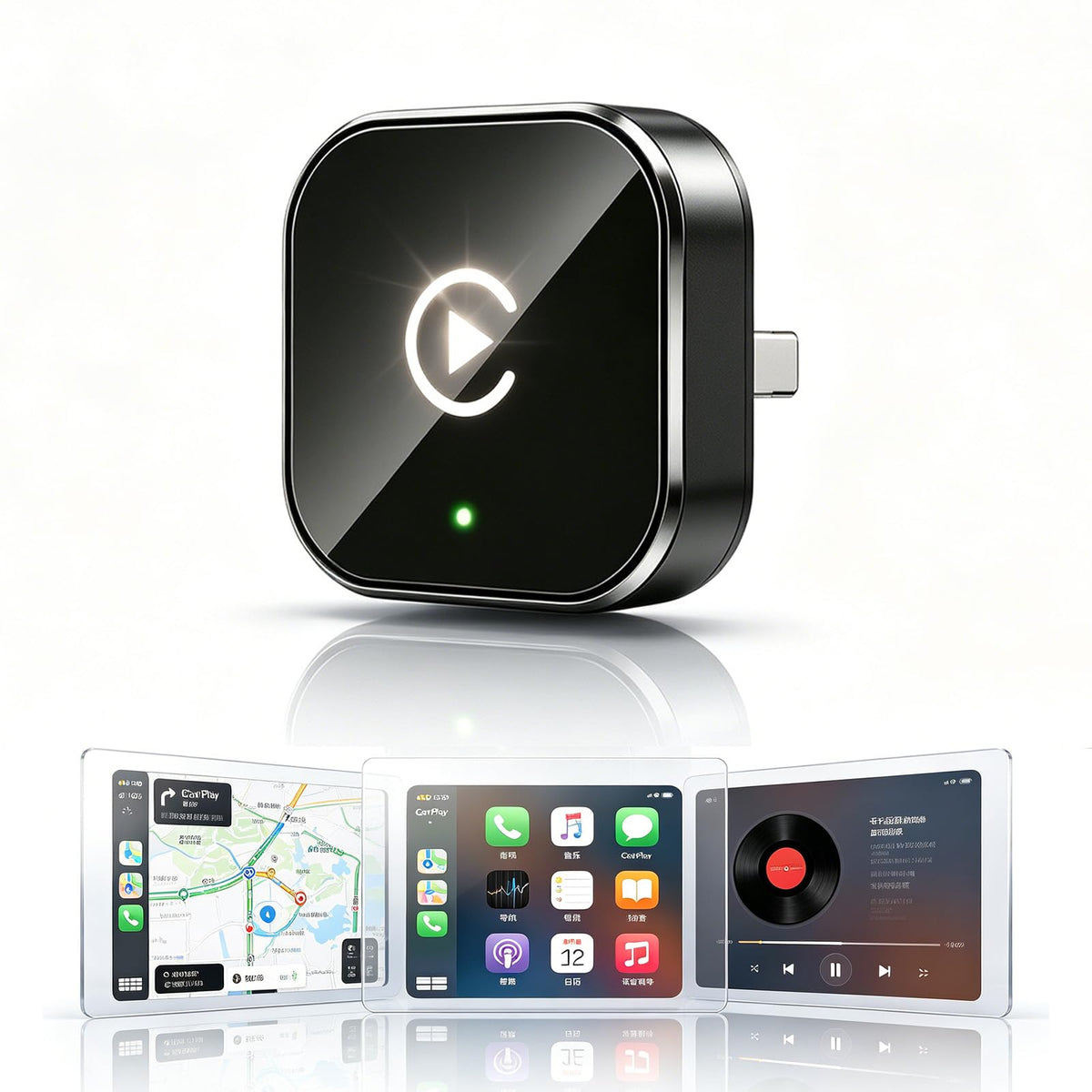 YFDUNV Wireless CarPlay Adapter,Supports iPhone & Android Phones