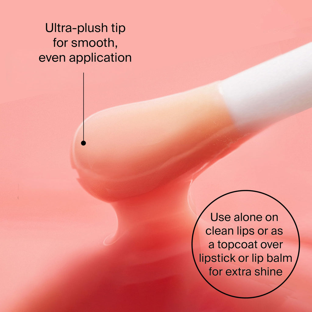 Neutrogena Hydro Boost Lip Oil, Hyaluronic Acid Hydrates and Nourishes, Mirror-Like Shine for Fuller-Looking Lips, Tinted Gloss Adds Pop of Color, Formulated Without Parabens, Light Pink, .2 fl oz
