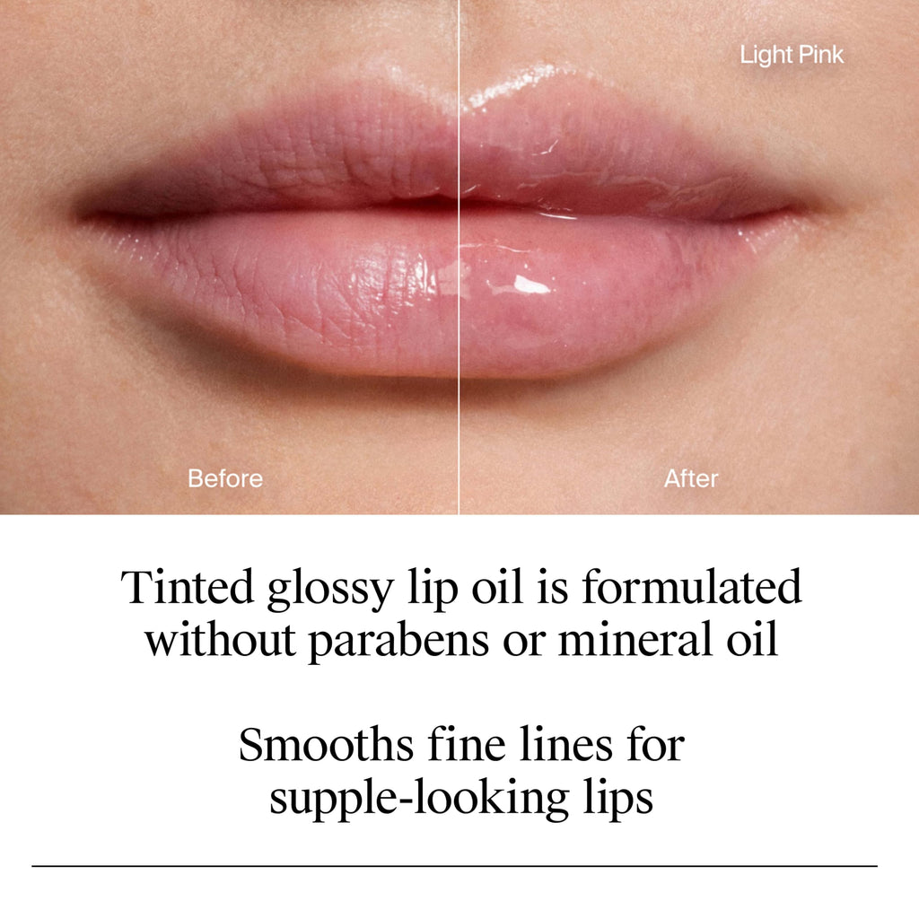 Neutrogena Hydro Boost Lip Oil, Hyaluronic Acid Hydrates and Nourishes, Mirror-Like Shine for Fuller-Looking Lips, Tinted Gloss Adds Pop of Color, Formulated Without Parabens, Light Pink, .2 fl oz
