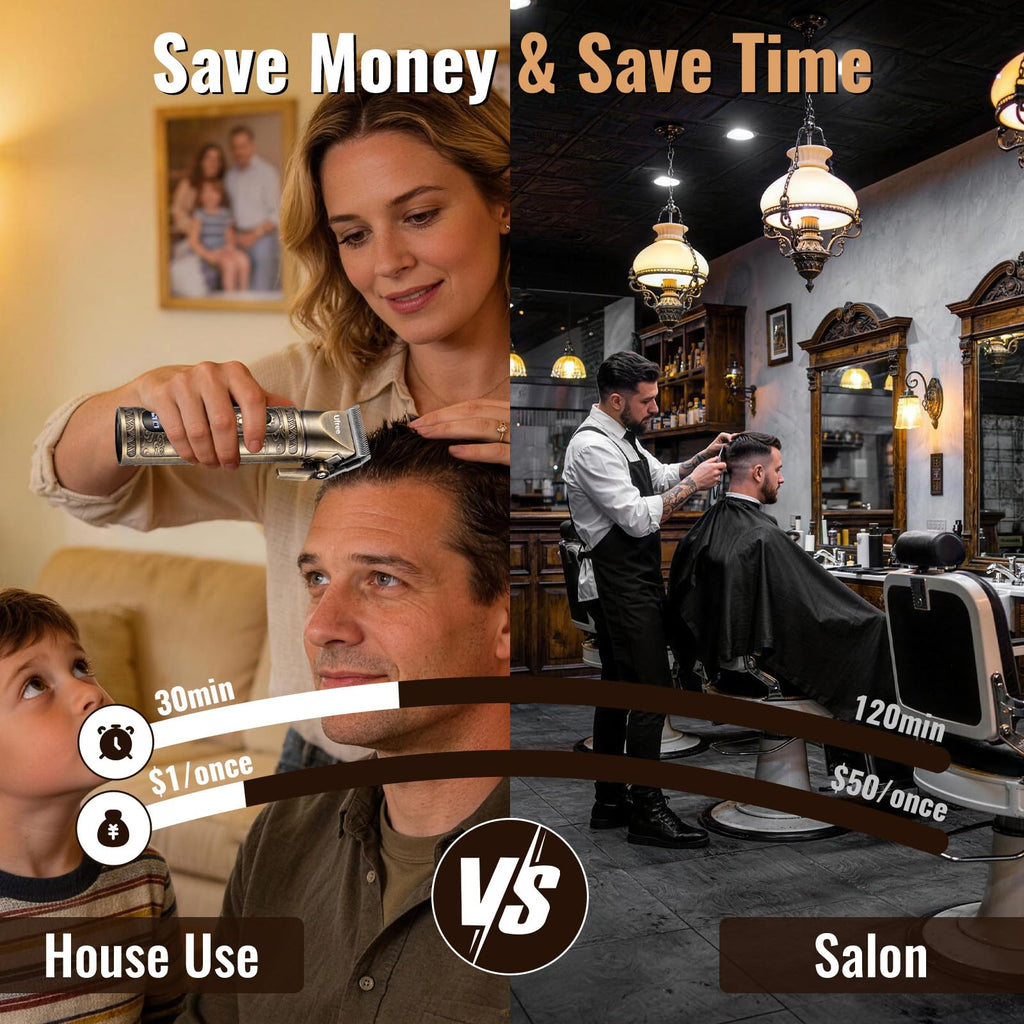 Ufree Hair Clippers for Men, Beard Trimmer, Foil Shaver 3-in-1 Grooming Kit