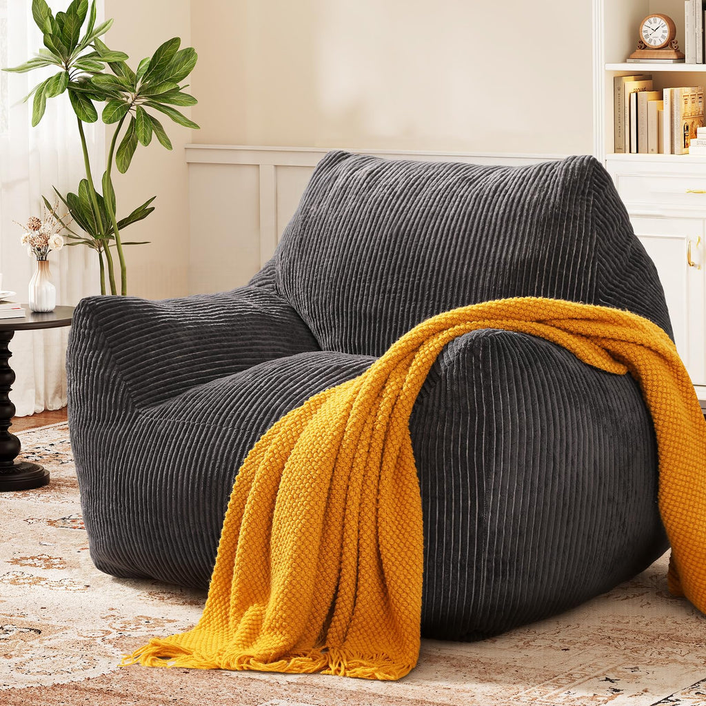 Vellorise Big Bean Bag Chair for Adults, Ultra Soft BeanBag for Living Room